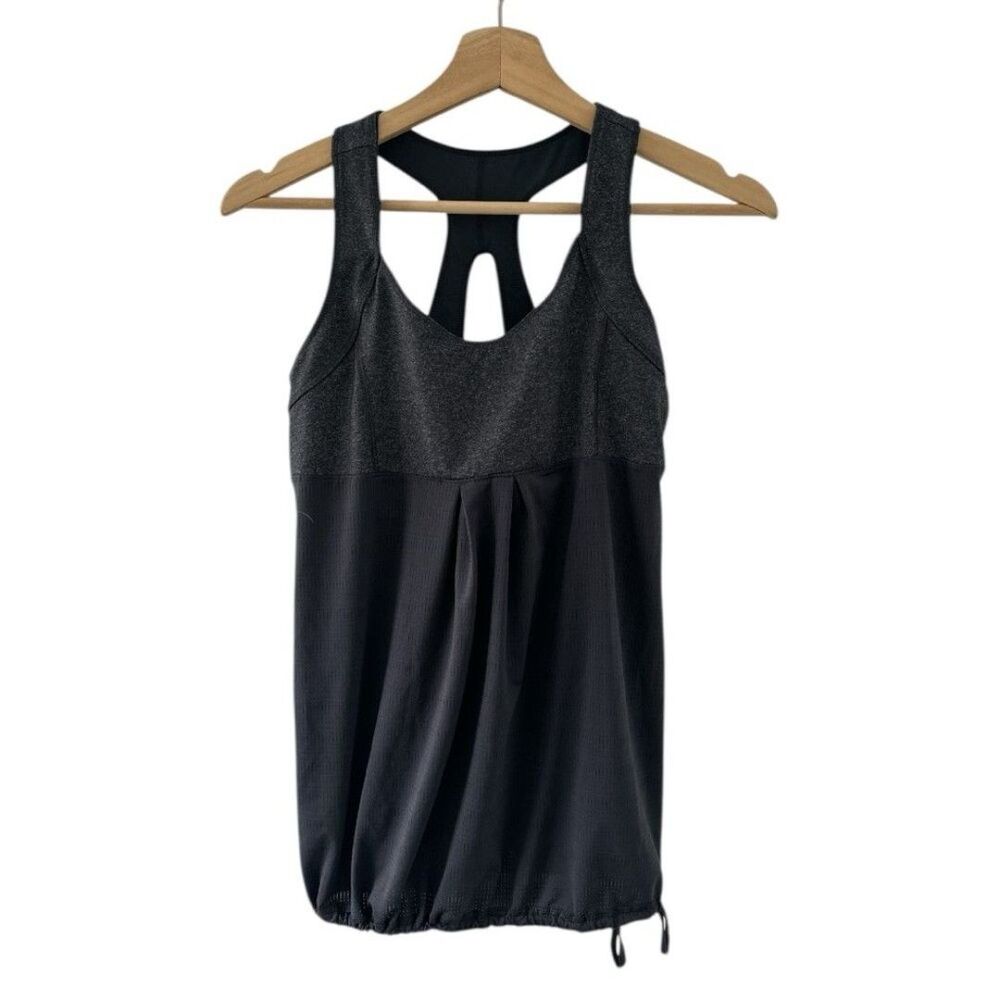 Old Navy Gray Racerback Tank Medium Loose Fit Athleisure Activewear Workout